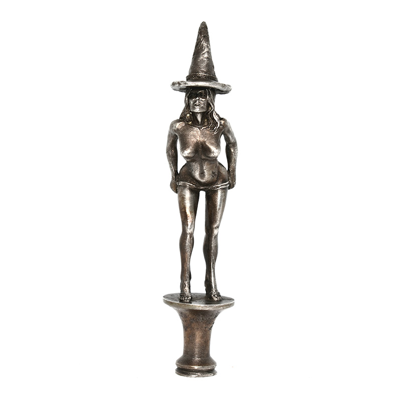 Atacador de pipa vintage figura de una bruja