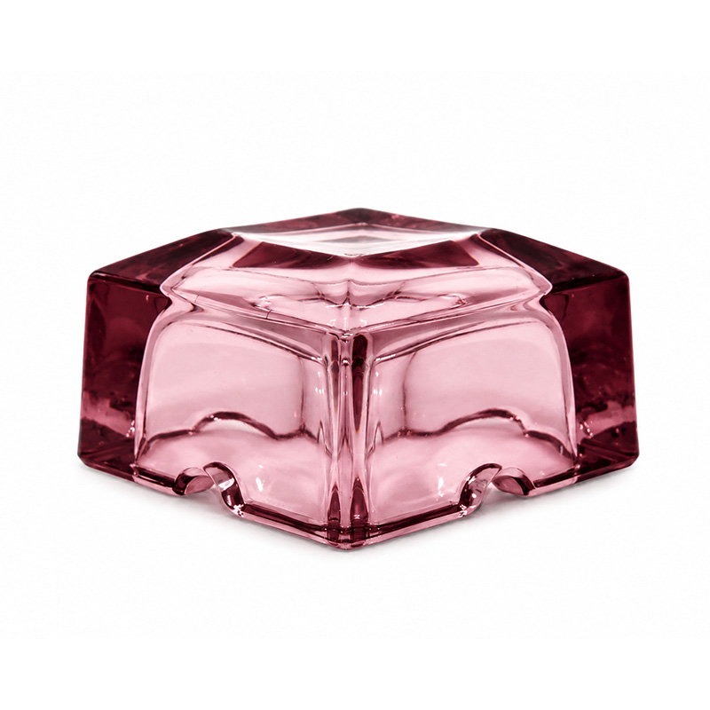 Vintage Murano Sommerso Glass Ashtray – Ruby Red & Pink, Italy, 1960s–70s