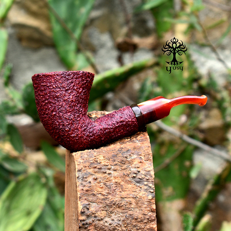 Pipa para tabaco Artesanal Bent Dublin Freehand Burdeos de Yusy Pipe Art