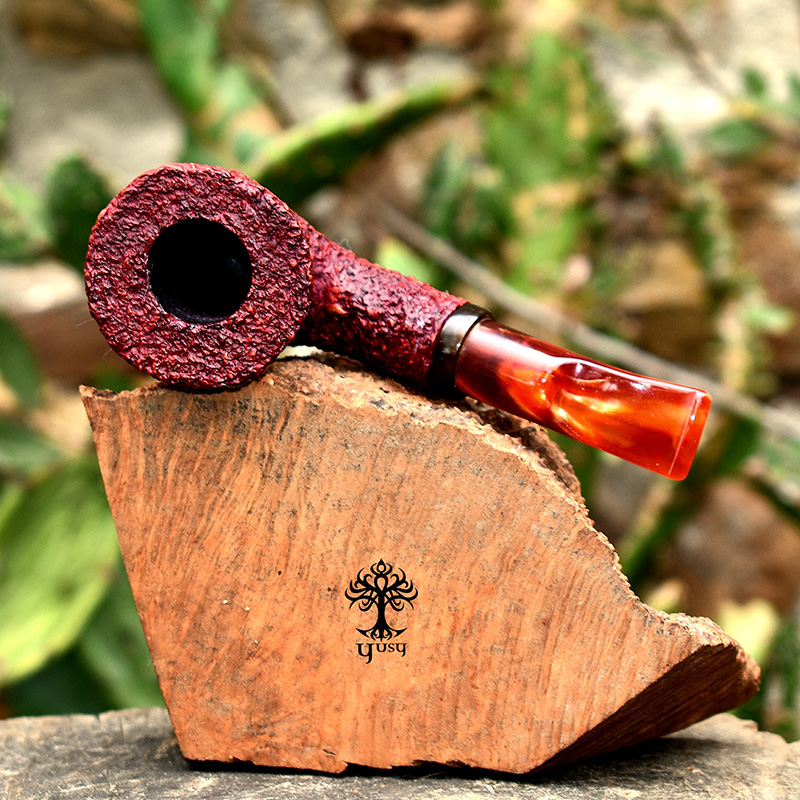 Pipa para tabaco Artesanal Bent Dublin Freehand Burdeos de Yusy Pipe Art
