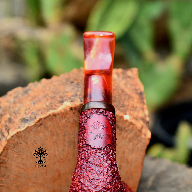 Pipa para tabaco Artesanal Bent Dublin Freehand Burdeos de Yusy Pipe Art