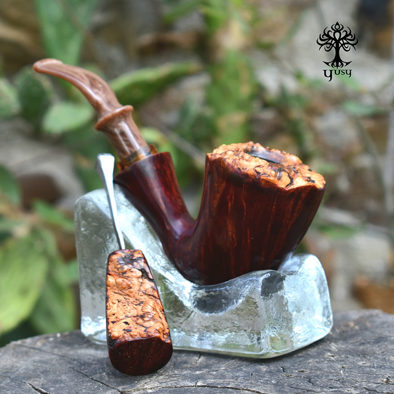 Pipa Artesanal Freehand Contrast en tonos marrónes