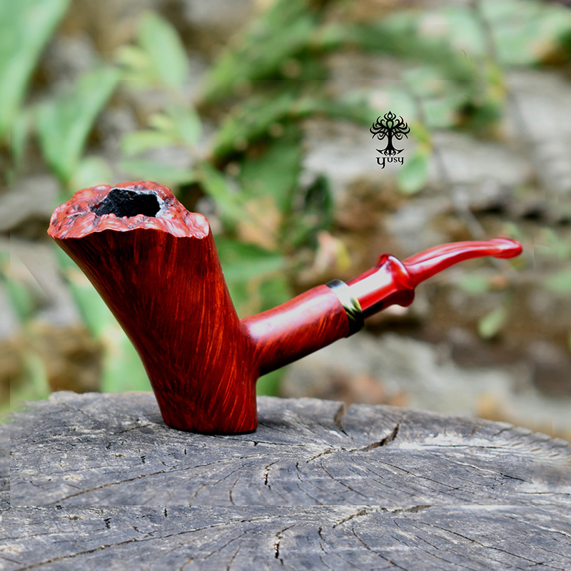 Pipa para tabaco Freehand Cherry Wood de Brezo Artesanal
