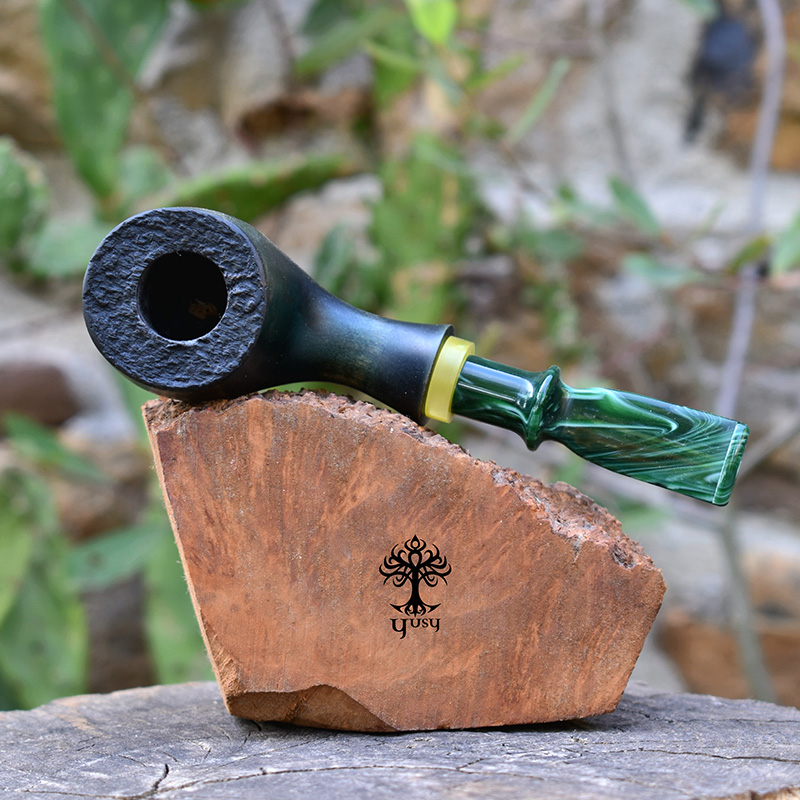 Pipa Artesanal Freehand Green Smoked Silvanus