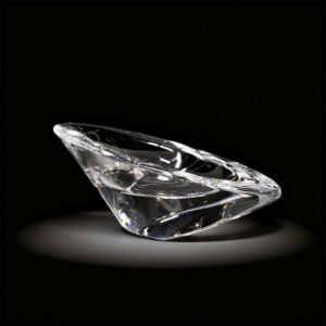 Vintage Baccarat Crystal Modernist Pipe Rest