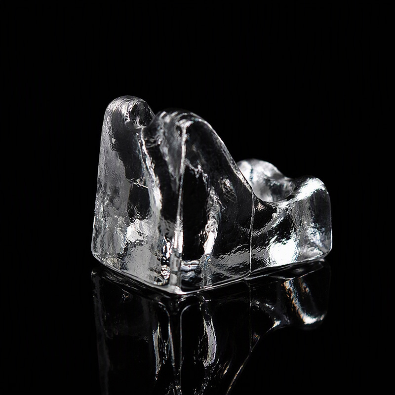 Posa pisa vintage de cristal macizo de estilo Mid-Century Modern